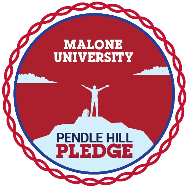 Malone University Pendle Hill Pledge Logo